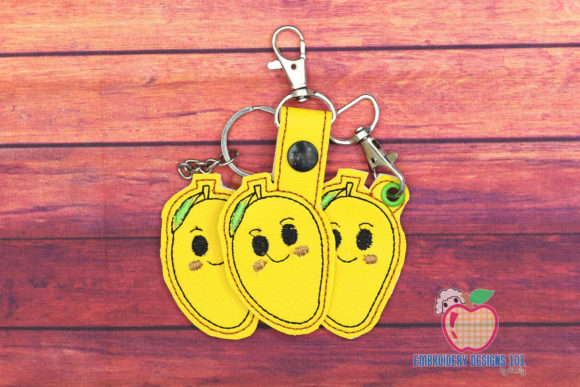 A Mango KeyFob Snaptab Embroidery Design Review