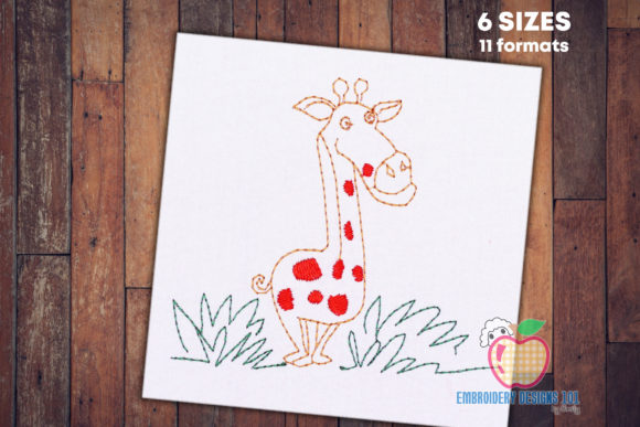 Adorable Cute Baby Giraffe Quick Stitch