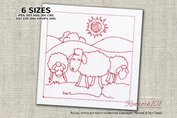 Adorable Sheep Embroidery for Charming Products