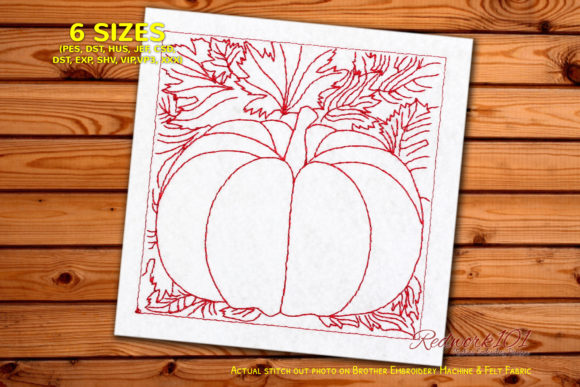Autumn Pumpkin Design: A Versatile Embroidery Gem