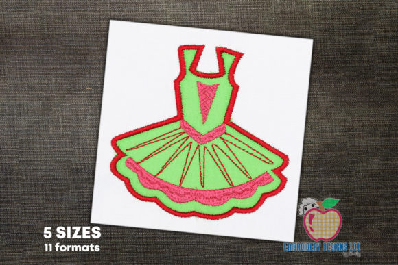 Ballerina Tutu Applique: A Delicate Dance Design