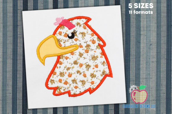 Eagle Girl Applique: A Charming Addition