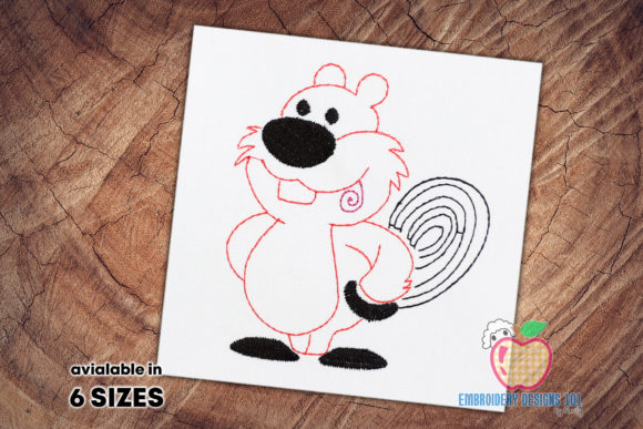 From My Hoop: A Beaver Design for Personalized Gifts