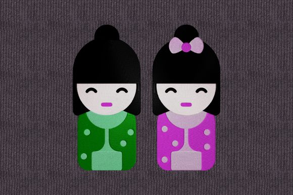 Geisha: An Embroidery Design with Elegant Charm