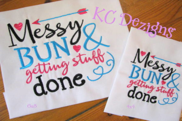 Messy Bun Design: A Playful, Personalized Gift