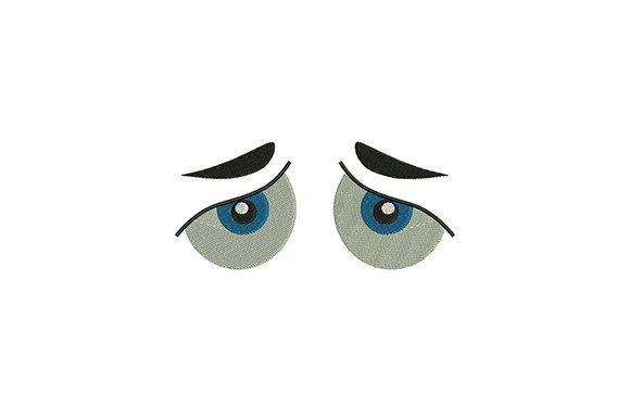 Sad Eyes: A Touching Addition to Your Embroidery Collection