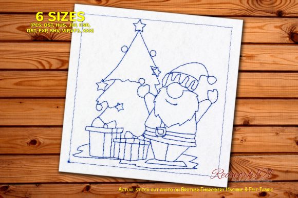 Santa Claus Redwork: A Designer's Honest Review