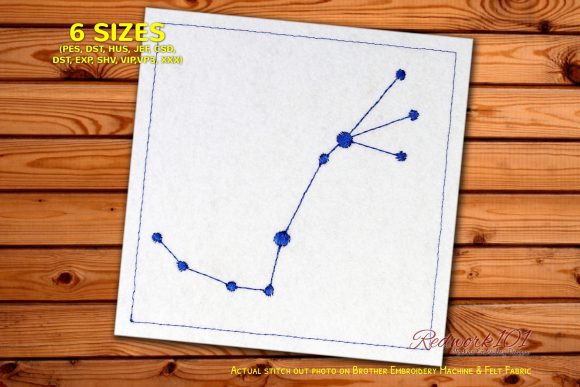 Scorpion Star Constellation Redwork Design Review