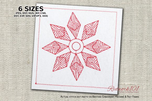 Snowflake Design Redwork: A Professional Business Asset Review