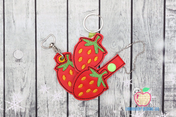 Strawberry ITH Keyfob: A Designer's Review for Business Merchandise