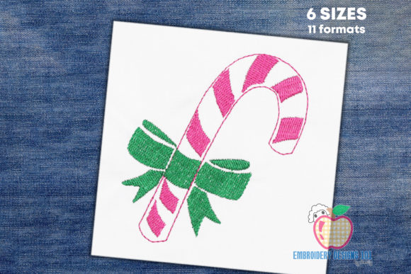 Sweet Candy Cane with Bow: A Holiday Design Review