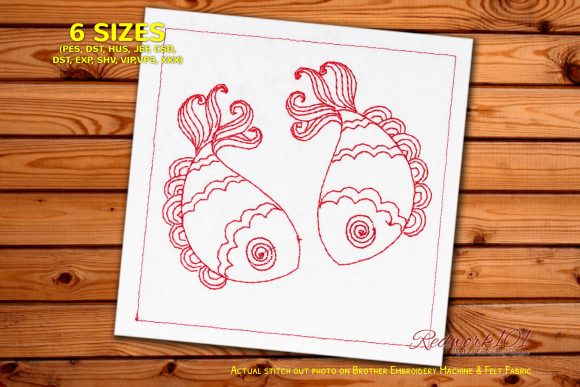Why This Pisces Fish Redwork Design Is a Seller's Dream